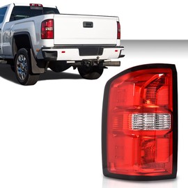 GRAND ORANGE Tail Lights w/o Bulbs Compatible with GMC Sierra 1500 2014-2018/GMC Sierra 2500 HD 2015-2019/GMC Siera 3500 HD 2015-2019 84288724, GM2800281C Red Lens Left Driver Side