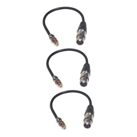 Generic 3pcs RCA to XLR Audio Cable Converter Speaker Amplifier Adapter Material Professional Audio Equipment Cable