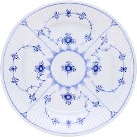 Royal Copenhagen 1017199 Blue Fluted Plain Plate, 7.5 inches (19 cm)