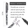 8pcs Erasable Pens Black Friction Pen, 0.7mm Rub Out Pens