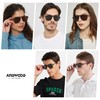 ANDWOOD Square Aviator Sunglasses Polarized Mens Womens UV Protection Sun
