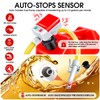 Fuel Transfer Pump with Auto-Stop Sensor-3.2GPM,30s Alert Beep,Overfill Protection,51"Hose Transfer