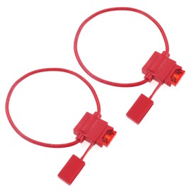 JIAKUPA 2 Pcs 12V ATC Fuse Holder with 10A Fuse, 14 Gauge Tinned Copper Wire for Car, Truck, Automotive, Marine, Industrial, and RV