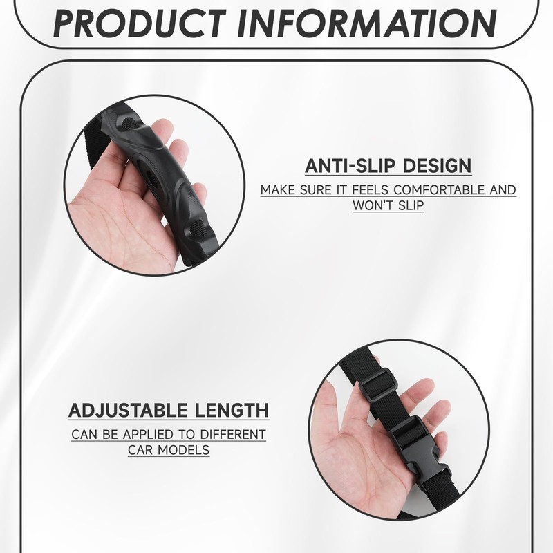 Kasoud Portable Detachable Nylon Grip Handle, Adjustable Standing Aid, Safety