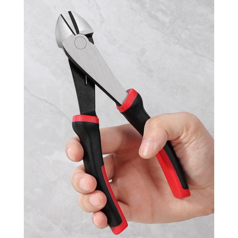 IGAN 7-inch Wire Cutters, Spring-loaded Side Cutters Dikes, Ultra Tough