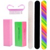 ANCLLO 6pcs Nail Files and Buffer Set with Professional Nail