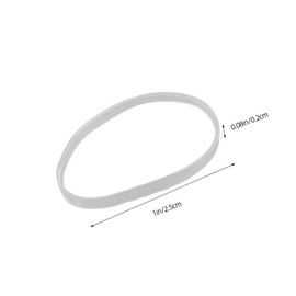 minkissy 5000pcs Clear Rubber Bands: Elastic Hair Ties - Strong And Flexible Elastics For Quick Hairstyling - Lightweight Rubber Bands