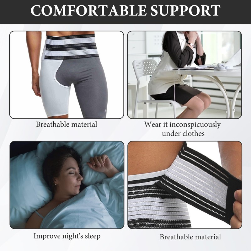 Carreneu Sciatica Bandage Hip Bandage Thigh Bandage Sciatica Belt Thigh