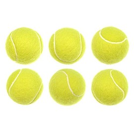 HOT BARGAINS 6 X Tennis Balls Durable Strong Sports Balls Light Green Colour Ideal For Outdoor Sports And Playing Fetch - Pack Of 6