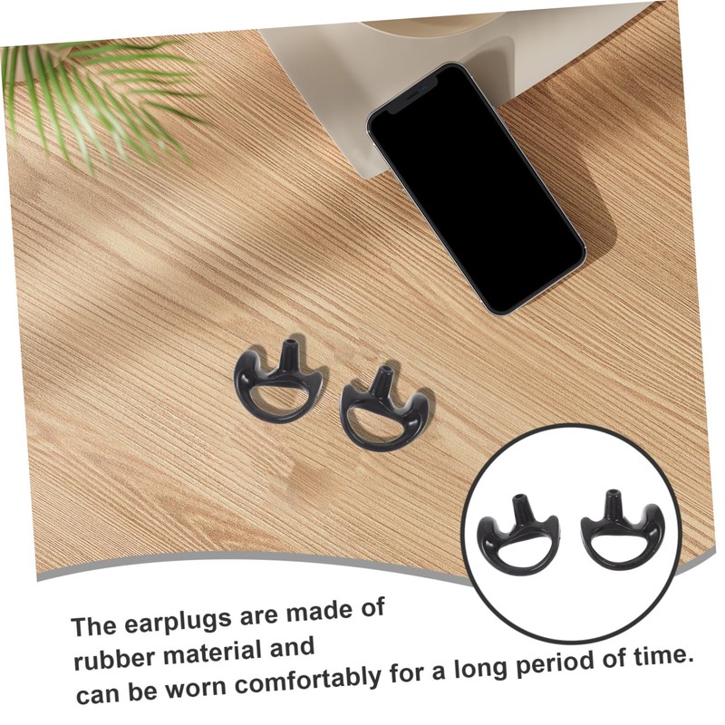 LABRIMP 1 Pair Interphone Reusable Rubber Earpiece Inserts Comfortable for