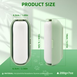 Kearning Extended Reusable Lint Roller Large Surface Lint Remover Dog Cat Pet Hair Cleaner with Cover Sticky Remover for Clothes Sofa Carpet Washable Gel Lint Rollers for Pet Hair Extra Sticky