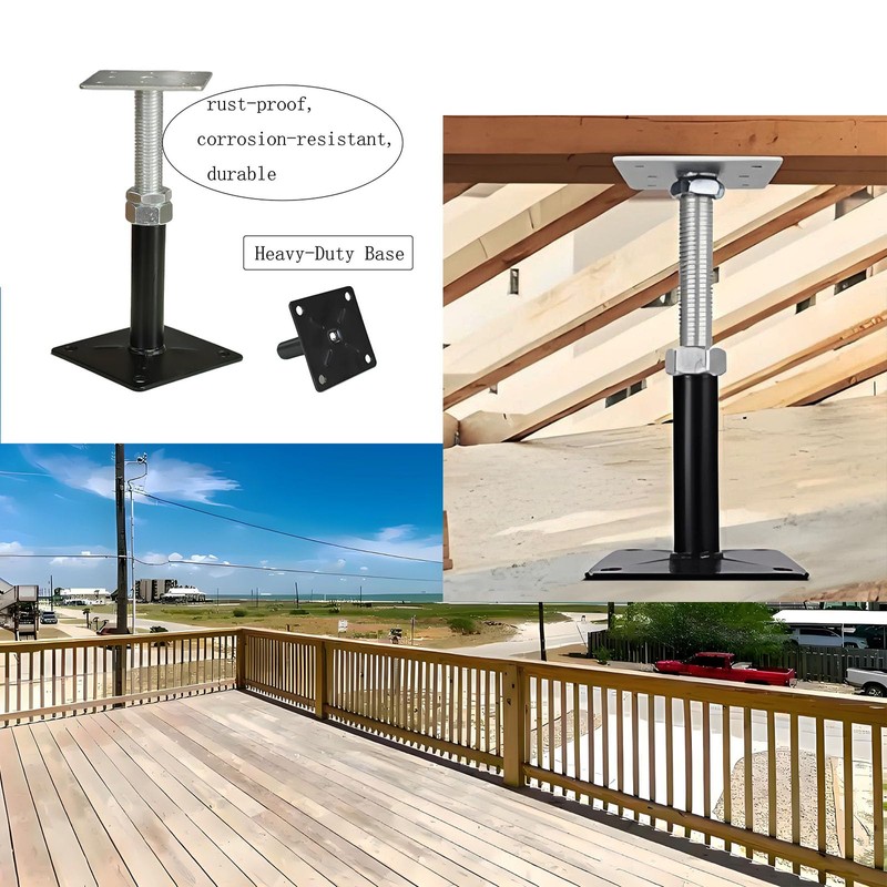 8 Pack Adjustable Screw Jacks Home Leveling (5" to 8"