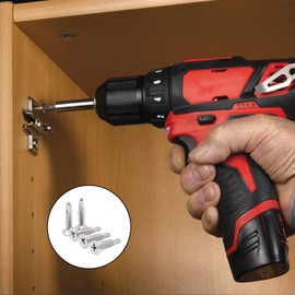 Pack of 120 4.8 x 25 mm Sheet Metal Self Tapping Screws, 410 Stainless Steel Phillips Countersunk Flat Head, Self Drilling