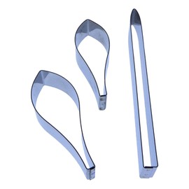 Crocus and Leaf Sugarcraft Cutter Set - Stainless Steel - Made in The UK
