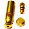 HEADNMORE HM5-gold Sniffer Snuff Dispenser Bottle Dispenser Dispenser Snuff Dispenser