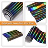 Holographic Laser Black Chrome Vinyl Sheet Car Wrap Film Self