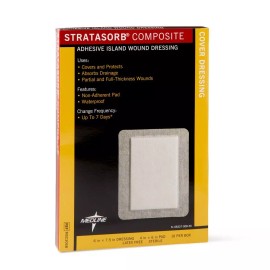 Medline Stratasorb Composite Dressings, 6" x 7.5"