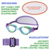 RUIGAO Kids Goggles Age 2-6, Swim Goggles Fabric Strap No
