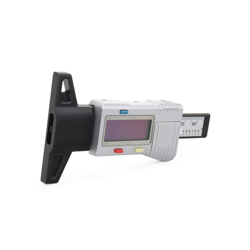 KUNZER 7DP01 Digitaler Profiltiefenmesser - großes LCD-Display - umschaltbar mm/inch