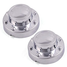 CHEDA Compatible with Dodge Ram 3500 1-Ton Dually 2011-2016 Rear Alcoa Alloy Wheel Chrome Center Caps Replacement Pair