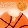 Children's educational silent basketball, indoor special, free basket, value set,