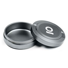 ONGROK ZPuck, Aluminum Pouch Holder, Metal Airtight/Air Proof Storage Container, Preserve Flavor, Sleek and Portable Tin Holder for Pouches & Small Essentials (Gunmetal)