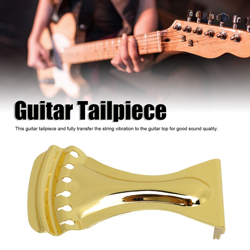 Guitar Tailpiece 6 String Bridge Alloy Easy Tuning Instrument Accessory