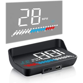 NikoMaku HUD Head-Up Display M7 OBD2 GPS Both Simultaneously Compatible Tachometer Japanese Instruction Manual Aftermarket Car Speedometer Speed on Windshield with Overspeed Warning