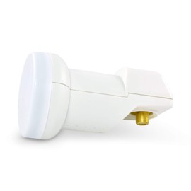 LogiSat Single LNB 0.1 dB Digital ► 1 Subscriber / TV / Receiver Direct Connection Universal Full HD HDTV TV 3D 4K Sat UHD Pro Line + Contacts Gold-Plated + Weather Protection