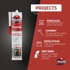 Kraken Bond High Temperature Black Fireplace Sealant 2732°F - (2x10.1oz.)