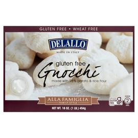 DeLallo Gluten-Free Potato & Rice Gnocchi, 16oz Box, 6-Pack