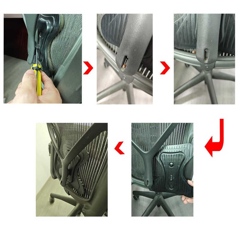 Compatible with Herman Miller Classic Aeron Chairs, PostureFit Butterfly Lumbar