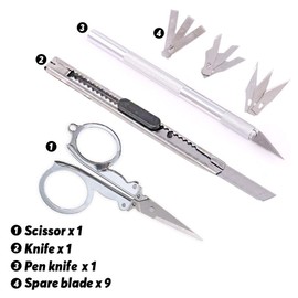 Rustark 16Pcs Modeler Basic Tools Craft Set Model Tool Kit for Gundam Hobby Model Assemble Building