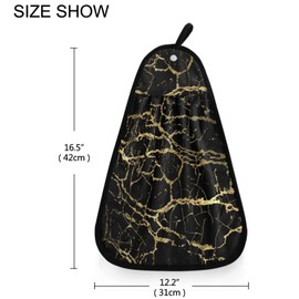 visesunny Happy Thanksgiving Turkey Pumpkin Fall Maple Leaf Kitchen Dish Towel with Hanging Loop Absorbent Hand Towel for Bathroom Cleaning and Drying Washcloth