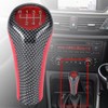 for X5 Gear Shift Knob, Red & Carbon Fiber 6