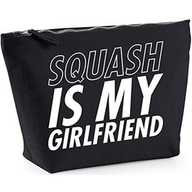 Hippowarehouse Squash is my girlfriend printed make up cosmetic wash bag 18x19x9cm
