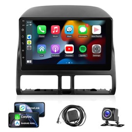 Leadfan Android 12 Car Stereo Radio for Honda CRV 2002-2006 Wireless Apple CarPlay Android Auto, 9 inch IPS Touchscreen for CRV Head Unit Bluetooth GPS WiFi GPS BT/Mirror Link/FM/Backup Camera+SWC