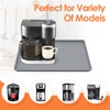 TOHONFOO Silicone Coffee Maker Mat with Lip, 19.7'' x 15''