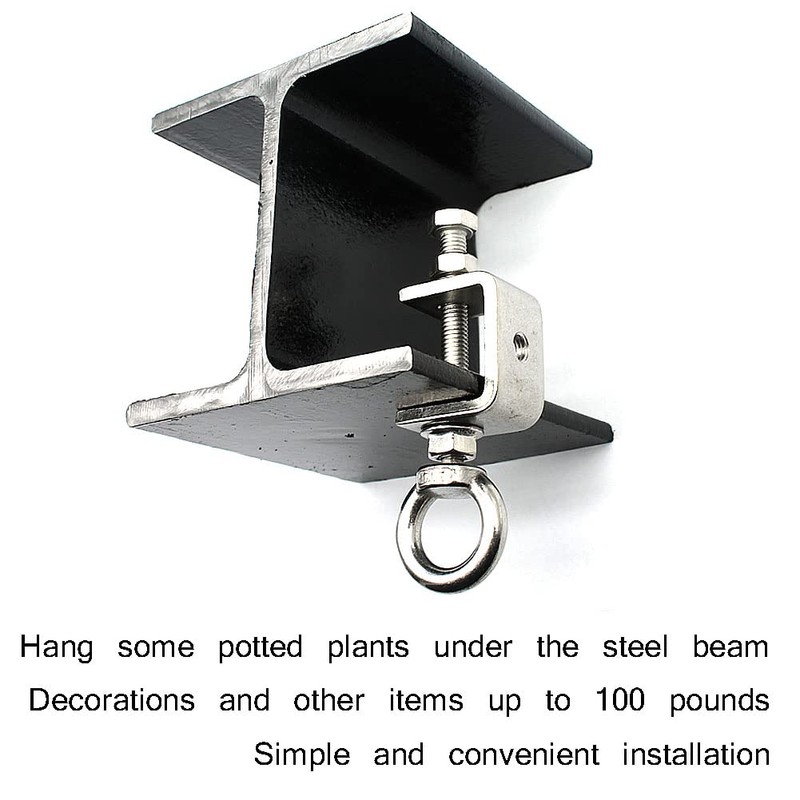 5Pcs C-Clamps;C Clamp Stainless Steel, Beam Clamp.Comes with Stainless Steel