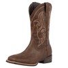 J's.o.l.e Western Cowboy Boots for Men Square Toe Embroidered Slip