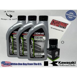 Kawasaki Cyclemax Semi-Synthetic KPO Oil Change Kit fits 2023-2025 Kawasaki NINJA ZX-4R