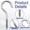 10 Pack 304 Stainless Steel Screw Eyes, 2-1/2 Inch Heavy