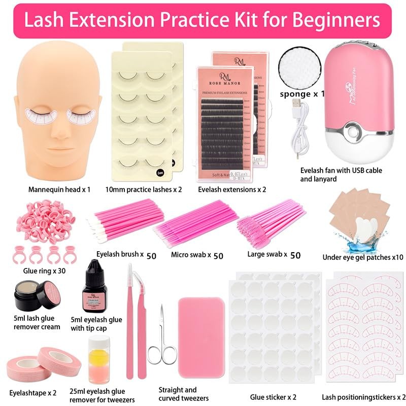 Rose Manor Lash Eyelash Extension Kit, Lash Kit for Eyelash