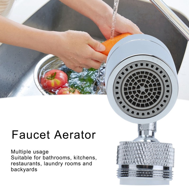 720° Rotatable Sink Faucet Aerator Sprayer Head with 2 Water
