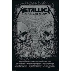 Metallica - Music Poster (The Black Album - Album Cover) (Size: 24" x 36")