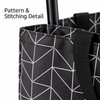Foldable Shopping Cart Bag with Wheels and Retractable Handle for
