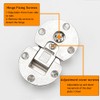2 PCS 90 Degree Page Turning Axis Adjustable Cabinet Door