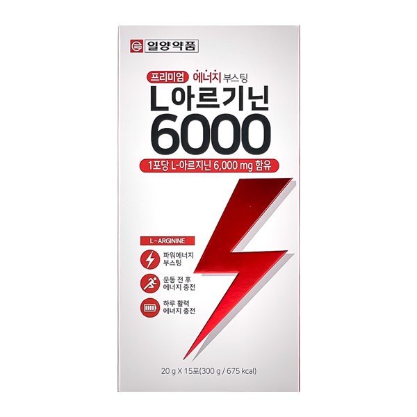 Ilyang Pharmaceutical Premium Energy Boosting L-Arginine 6000 Liquid Stick 15 Packs OK