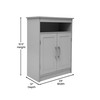 Flash Furniture Vega Bathroom Storage Organizer with Magnetic Closure Doors,