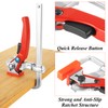 LANIAKEA 2PCS Ratcheting Table Clamp Quick Bar Clamp with 0~6"
